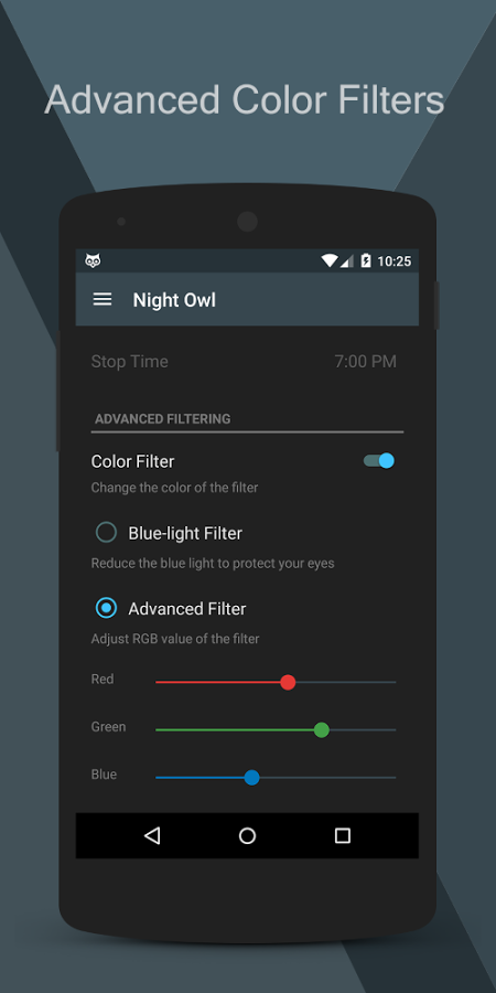 NightOwl écran filtre